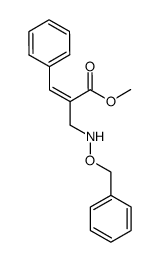 (Z)-2-[(benzyloxyamino)methyl]-3-phenylacrylic acid methyl ester结构式