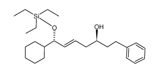 (E)-(3S,7S)-7-cyclohexyl-1-phenyl-7-(triethylsilyloxy)hept-5-en-3-ol结构式