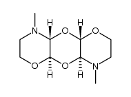 N,N'-dimethyl-2,3,5,6-dioxazinodioxane结构式