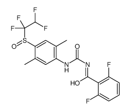 N-[[2,5-dimethyl-4-(1,1,2,2-tetrafluoroethylsulfinyl)phenyl]carbamoyl]-2,6-difluorobenzamide Structure