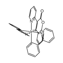 双(2-苯基吡啶)(3-(吡啶-2-基)-2H-铬-2-壬酸酯)铱(III)结构式