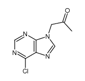 1-(6-chloro-9H-purin-9-yl)-2-propanone结构式