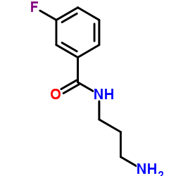 N-(3-Aminopropyl)-3-fluorobenzamide结构式