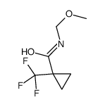 N-甲氧基甲基-1-三氟甲基-环丙烷羧酸酰胺结构式