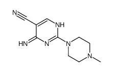 4-氨基-2-(4-甲基-1-哌嗪基)-5-嘧啶甲腈结构式