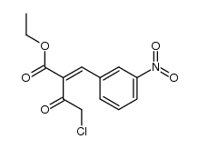 ethyl 2-(3-nitrobenzylidene)-4-chloro-3-oxobutanoate结构式
