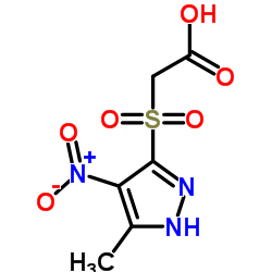 (5-METHYL-4-NITRO-2 H-PYRAZOLE-3-SULFONYL)-ACETIC ACID结构式