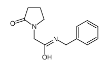N-benzyl-2-(2-oxopyrrolidin-1-yl)acetamide结构式