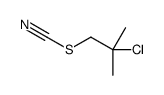 (2-chloro-2-methylpropyl) thiocyanate Structure