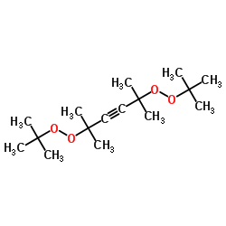 2,5-二甲基-2,5-二叔丁基过氧基-3-己炔结构式