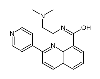 N-[2-(dimethylamino)ethyl]-2-pyridin-4-ylquinoline-8-carboxamide结构式
