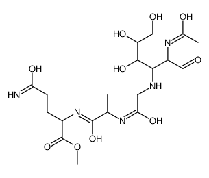 N-(2-acetamido-2,3-dideoxyglucos-3-yl)glycyl-alanyl-glutamine methyl ester Structure