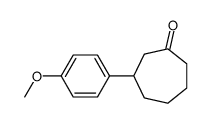 3-(4-methoxyphenyl)cycloheptan-1-one结构式