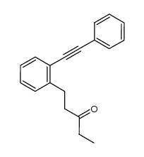 1-(2-(phenylethynyl)phenyl)pentan-3-one结构式