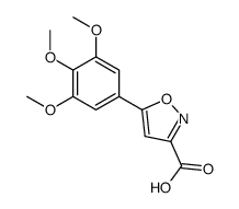 5-(3,4,5-trimethoxyphenyl)-1,2-oxazole-3-carboxylic acid Structure