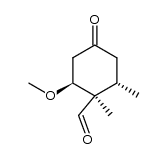 4β-formyl-3β-methoxy-4α,5α-dimethylcyclohexanone结构式