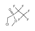 methyl (chloromethyl)(pentafluoroethyl)phosphinate Structure