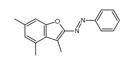2-(phenylazo)-3,4,6-trimethylbenzofuran结构式