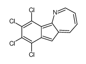 7,8,9,10-tetrachloroindeno[1,2-b]azepine Structure