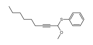 1-methoxy-2-nonynyl phenyl sulfide Structure