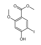 4-羟基-5-碘-2-甲氧基苯甲酸甲酯结构式