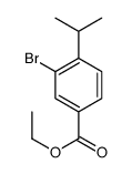 3-溴-4-异丙基苯甲酸乙酯结构式