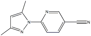 6-(3,5-二甲基-1H-吡唑-1-基)吡啶-3-甲腈结构式