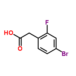 2-(4-Bromo-2-fluorophenyl)acetic acid Structure
