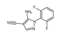 5-amino-1-(2,6-difluorophenyl)-1H-pyrazole-4-carbonitrile Structure