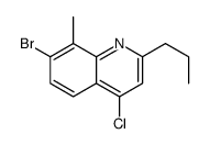 7-bromo-4-chloro-8-methyl-2-propylquinoline Structure