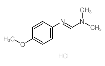 Methanimidamide,N'-(4-methoxyphenyl)-N,N-dimethyl-, hydrochloride (1:1)结构式