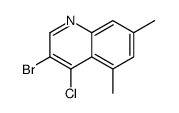 3-bromo-4-chloro-5,7-dimethylquinoline Structure