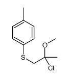 1-(2-chloro-2-methoxypropyl)sulfanyl-4-methylbenzene结构式
