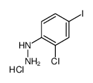 1-(2-氯-4-碘苯基)肼盐酸盐结构式