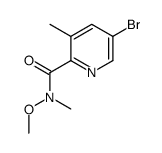 5-Bromo-N-Methoxy-N,3-dimethylpicolinamide Structure