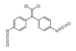 1-[2,2-dichloro-1-(4-isocyanatophenyl)ethenyl]-4-isocyanatobenzene结构式