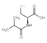 N-异丁酰基-L-巯基丙氨酸结构式