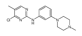 4-氯-5-甲基-n-(3-(4-甲基哌嗪-1-基)苯基)嘧啶-2-胺结构式