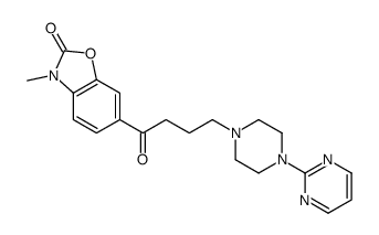 3-methyl-6-[4-(4-pyrimidin-2-ylpiperazin-1-yl)butanoyl]-1,3-benzoxazol-2-one结构式