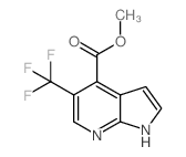 Methyl 5-(trifluoromethyl)-1H-pyrrolo[2,3-b]-pyridine-4-carboxylate Structure