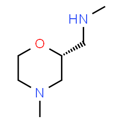 2-Morpholinemethanamine, N,4-dimethyl-, (2R)-结构式