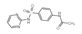 4'-(pyrimidin-2-ylsulphamoyl)acetanilide structure
