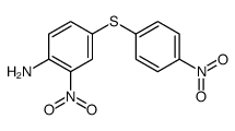 2-nitro-4-(4-nitrophenyl)sulfanylaniline结构式