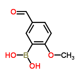 5-醛基-2-甲氧基苯硼酸结构式