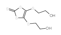 4,5-Bis-(2-hydroxy-ethylsulfanyl)-[1,3]dithiole-2-thione Structure