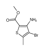 3-氨基-4-溴-5-甲基-噻吩-2-羧酸甲酯结构式