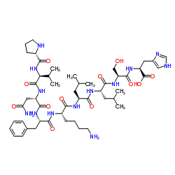 Hemopressin (human, mouse) structure