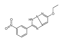 6-ethoxy-2-(3-nitrophenyl)-3H-pyrazolo[1,5-b][1,2,4]triazole结构式