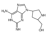 [(2R,4R)-4-(2,6-diaminopurin-9-yl)pyrrolidin-2-yl]methanol Structure