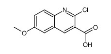 2-氯-6-甲氧基喹啉-3-羧酸结构式